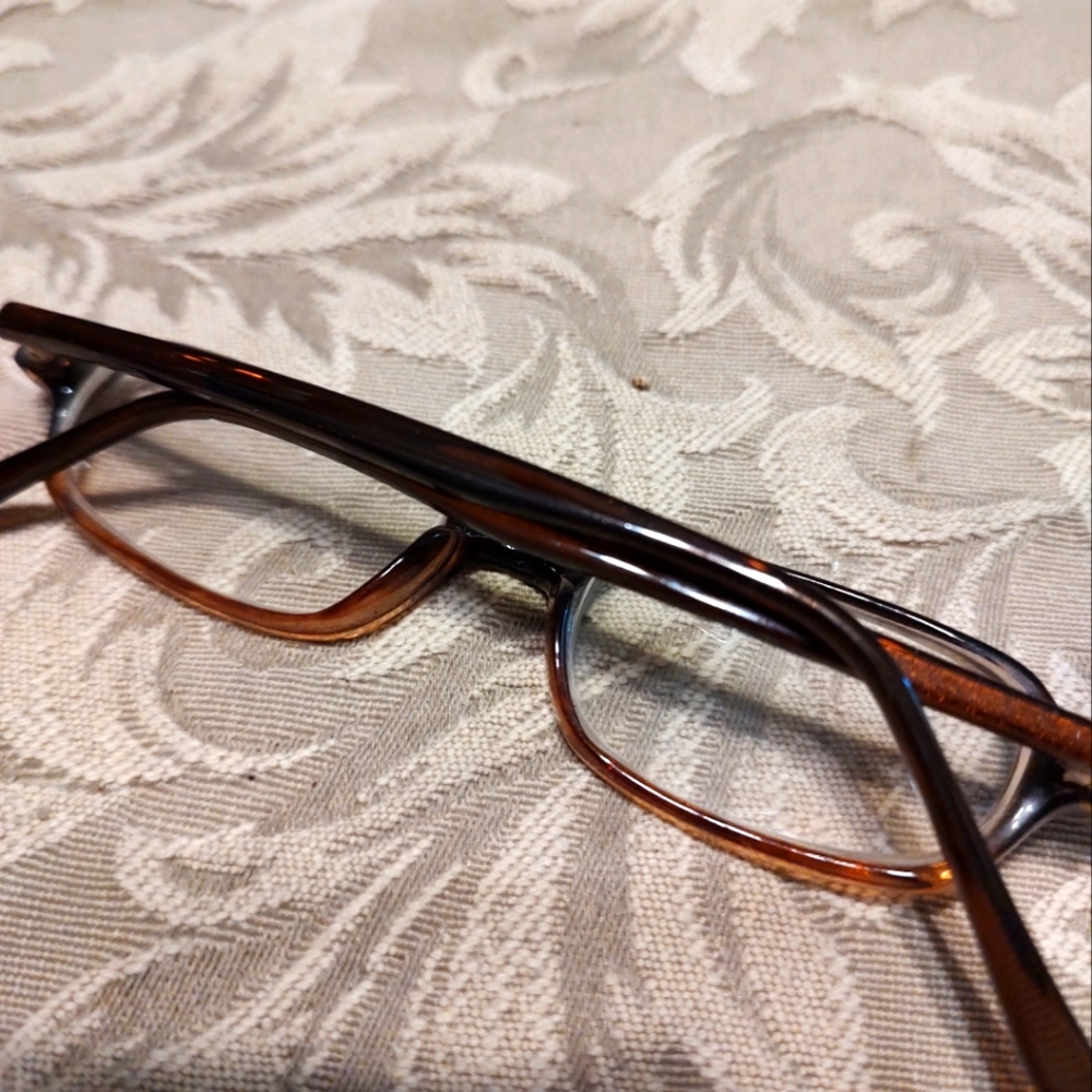 👓🤎👓 Fab Vintage 90's Cinnamon Brown Prescription Eyeglasses - Picture 7 of 13